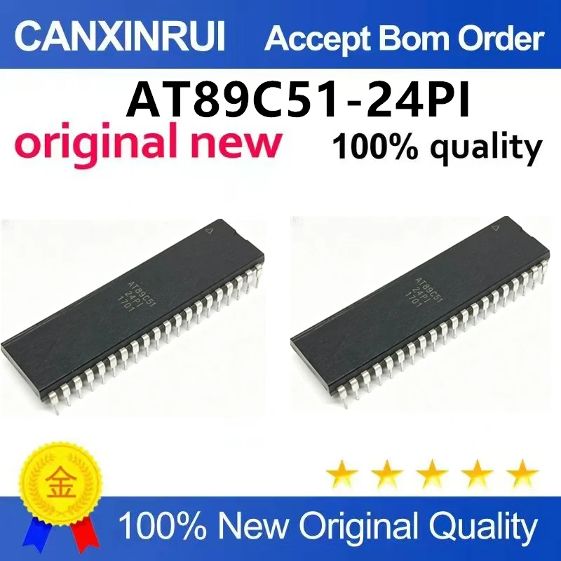 (5pcs-10pcs)Brand new original AT89C51-24PI microcontroller directly inserted into DIP40