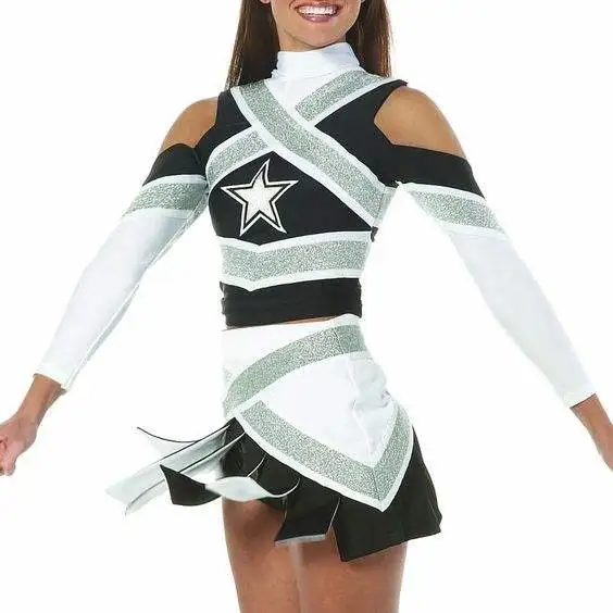 Best Design Wholesale Any Color  Performance Uniforms Cheerleading Wear For Girls Cheerleader Uniforms
