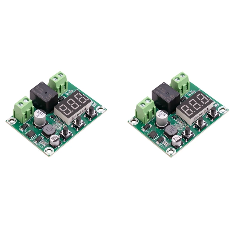 2X 6V-80V Battery DC Voltage Protection Module High Voltage Undervoltage Battery Disconnect Output Protection Board