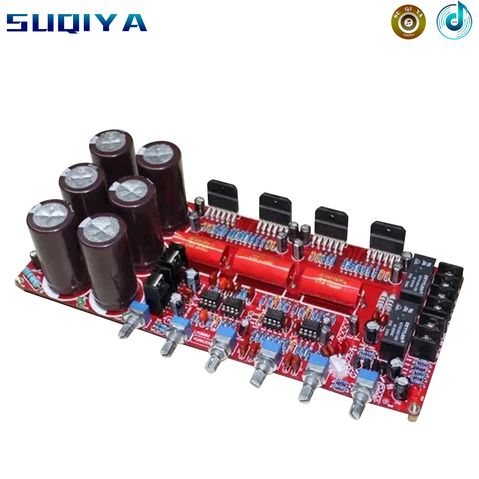 

Dual AC20-28V LM3886TF + NE5532 2.1 channel amplifier board(68W*2+120W)