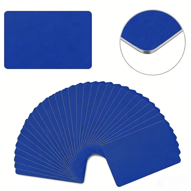 56 pcs 0.45mm Anodized Aluminum Tags, Perfect for Laser Marking and Aluminum Smooth Surface, ideal for Metal ID Tags
