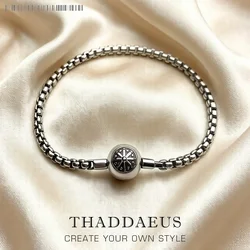 Karma Diy Link Chain Bracelets New 925 Sterling Silver Gift for Men & Women Europe Style Fashion Jewelry Beads Acessories