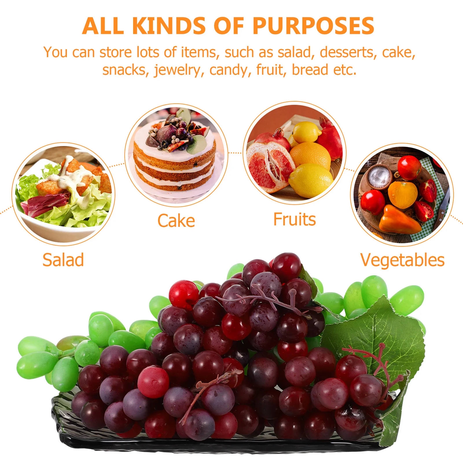 

Тарелка с фруктами, блюдо, поднос, десертные тарелки, стеклянные сервировочные тарелки, узор из кори