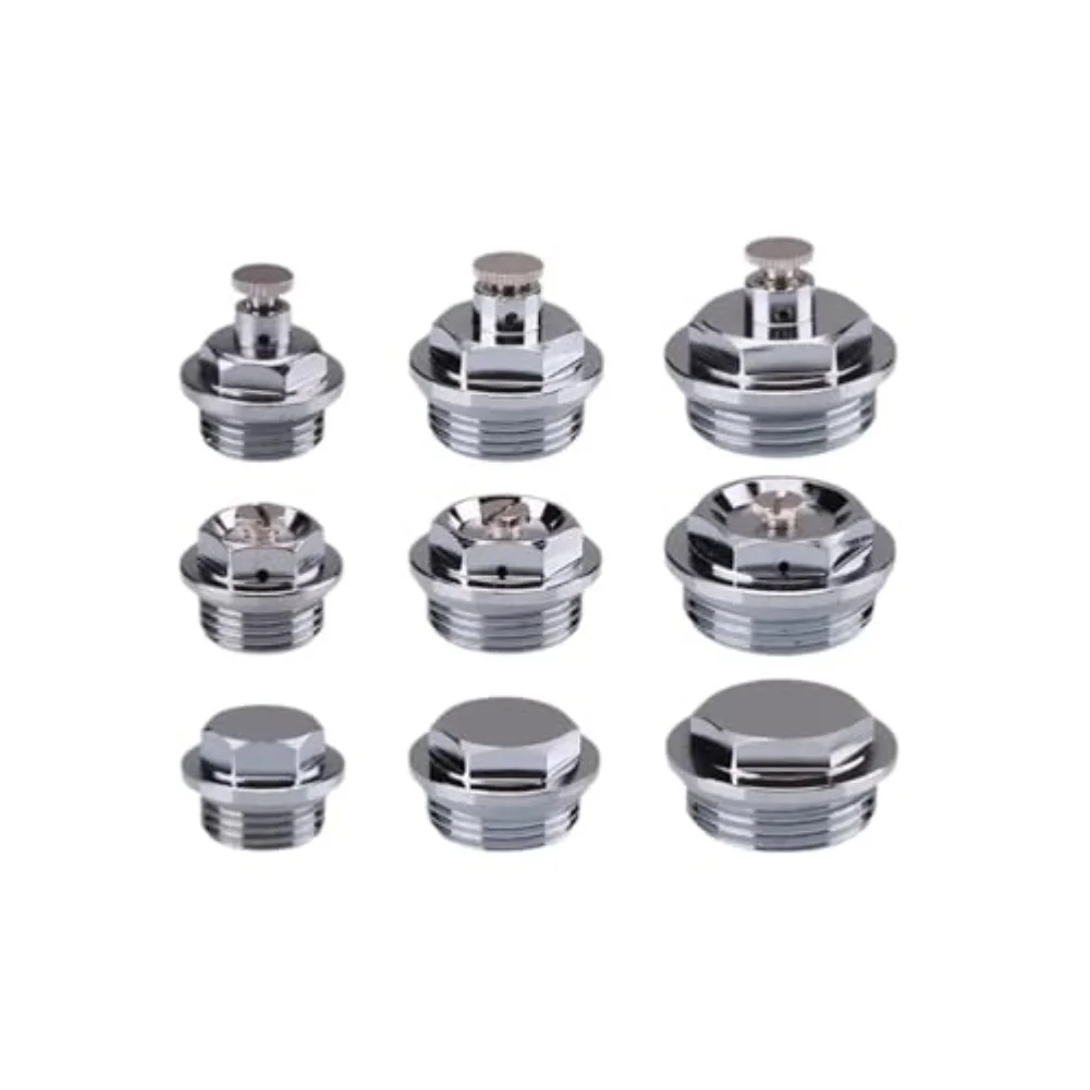 Air Bleed Valve for Radiator Coupler Made of Brass Chrome Plated Material Providing Resistance to and Abrasion