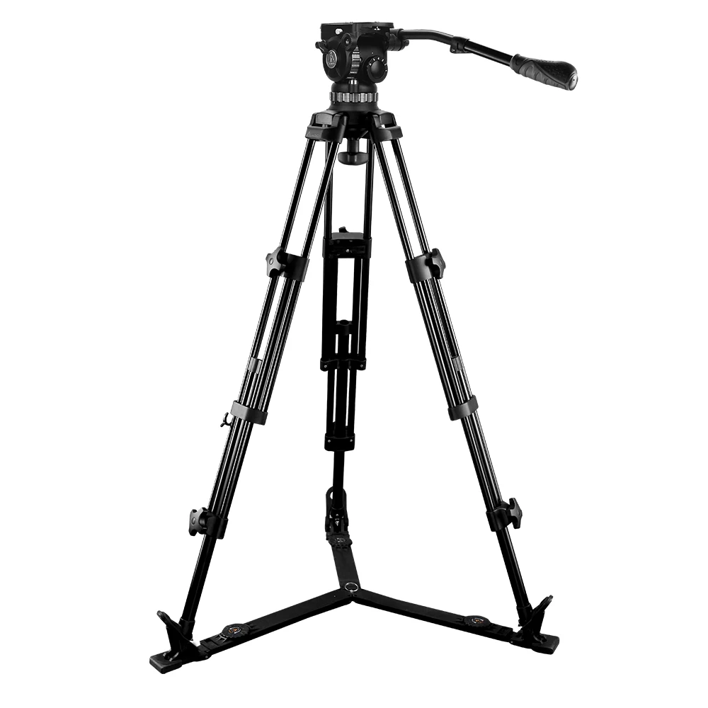 E-IMAGE EI-7083-AA Professional Video Tripod Kit With Ground Spteader 100mm Bowl Size