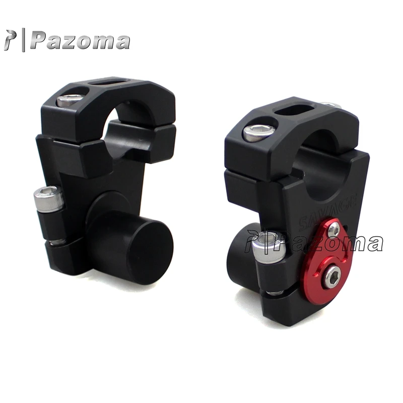 Wholesale 28MM Aluminum Motorcycle HandleBar Mount Clamps Riser 1 -1/8