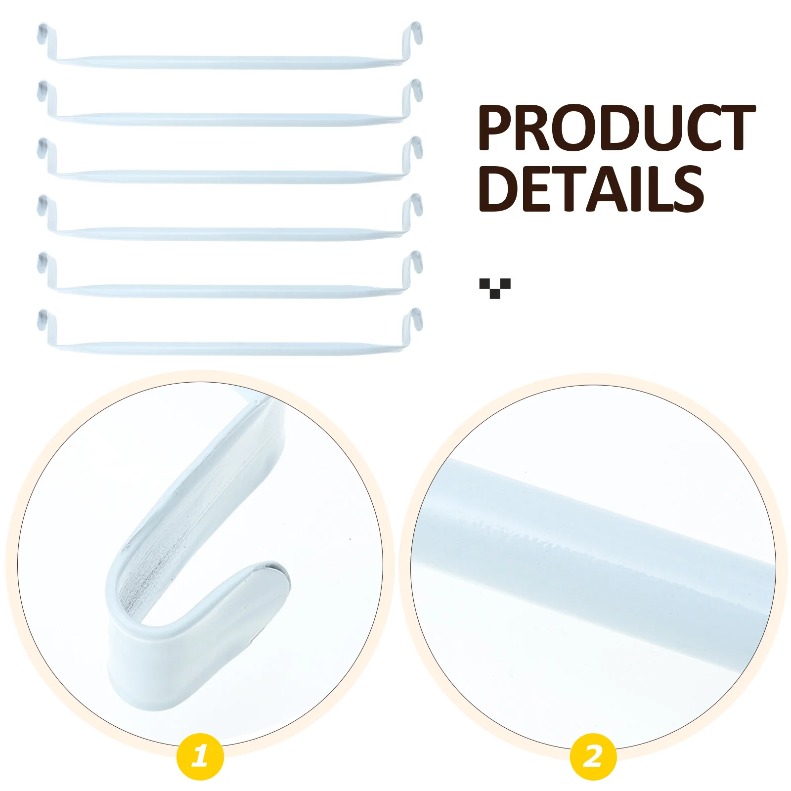 

6 Pcs Clothes Hangers Rack Storage Organizer Bathroom Shelf Space Saving Hang Clothing Dry Laundry Home Use