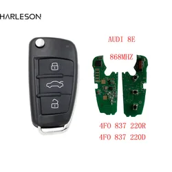 Télécommande à 3 boutons Flip Key 8E Chip, 868 Z successifs pour 2006 -2015 horizon Q7 Dock 4F08ino 220D 4F08ino 220R