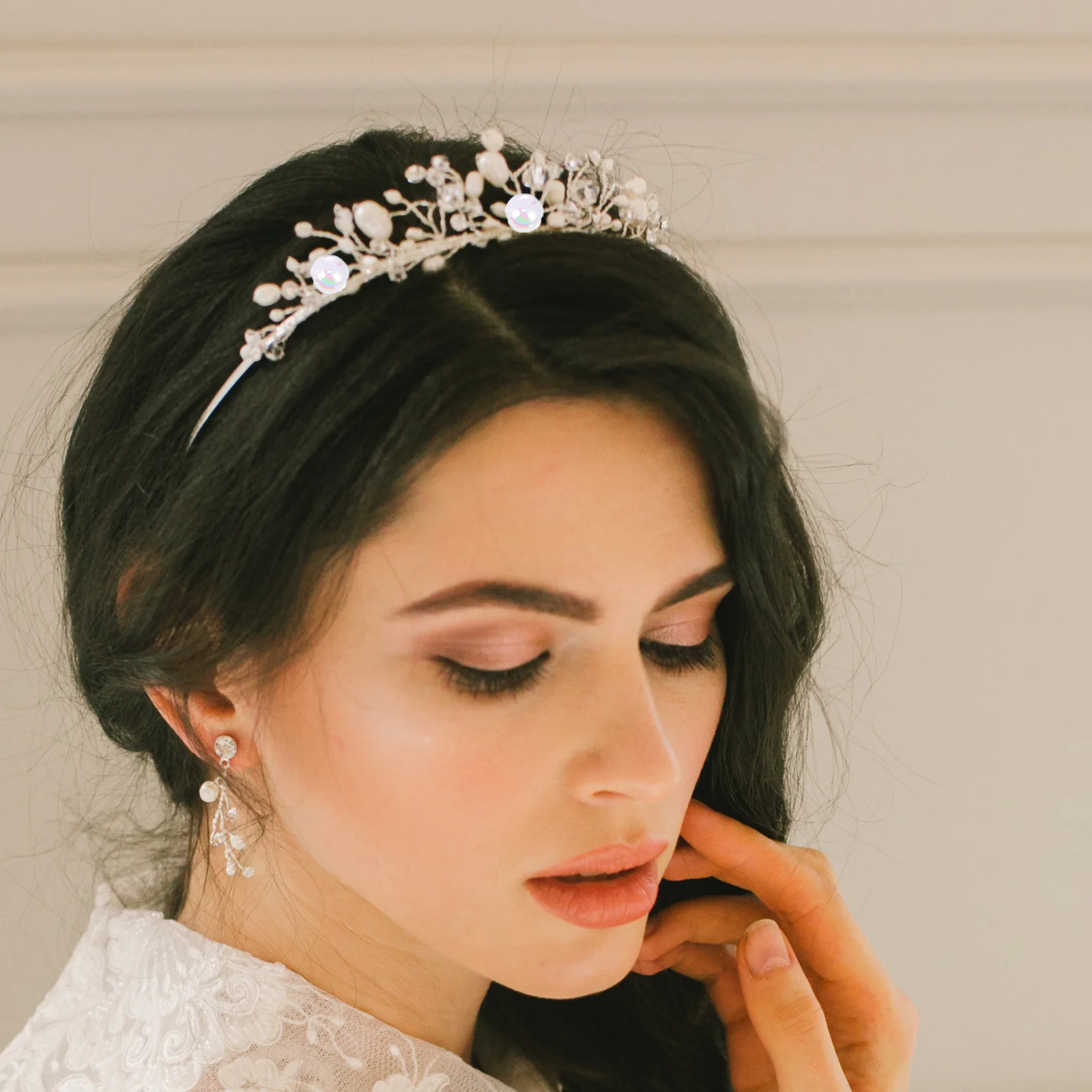 

2Packs Loose Pearl Beads Semicircle-Shape DIY Charms for Crafts Headdress Decor Phone Ornament Plastic Jewelry Accessories