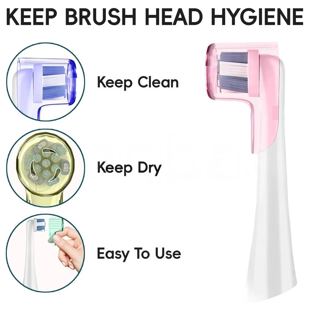 2-8 قطعة أغطية مقاومة للغبار لفرشاة الأسنان متوافقة مع واقي رأس فرشاة الأسنان الكهربائية من سلسلة براون أورال بي آند آي أو #3