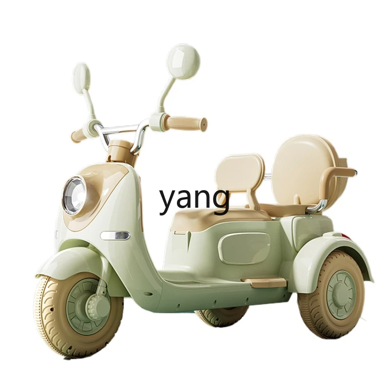 

CX Tricycle Boys and Girls Baby Car Children Can Sit and Charge Double Remote Control Toy Car