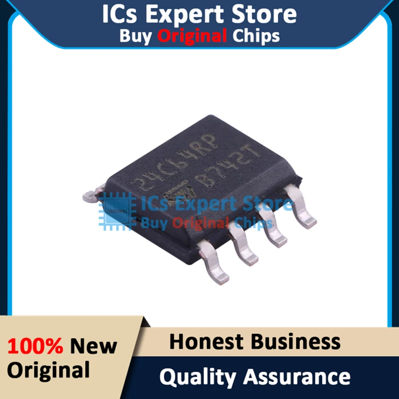 10PCS/LOT Original IC Chips M24C64-RMN6TP EEPROM Chip M24C64-RMN6TP 24C64RP SOIC-8_150mil