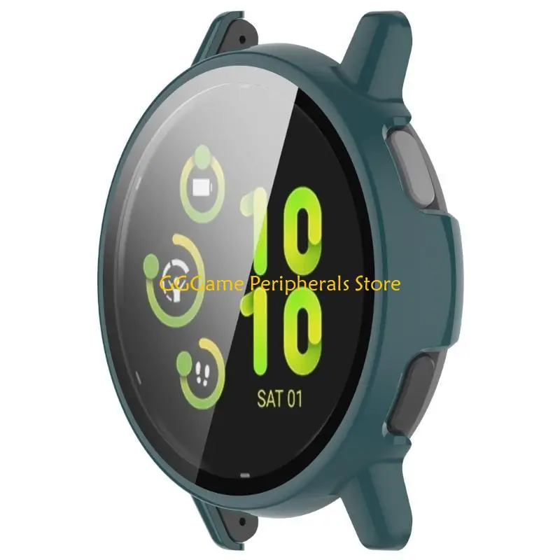 U55B Smartwatch Frame Housing Tempered Glass Film Cover Suitable for Vivoactive 5 Active 5 Screen Protector Shells Shockproof