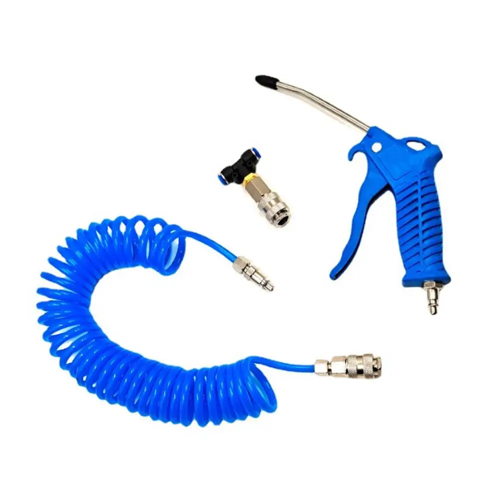 4x6 Air Duster Blow Gun 5 Meters Pneumatic Combination Dust Blowing Gun Kit With Recoil Air Pipe Dust Blower Cleaning Set