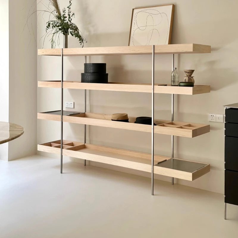 Shelf Solid wood display stand Living room