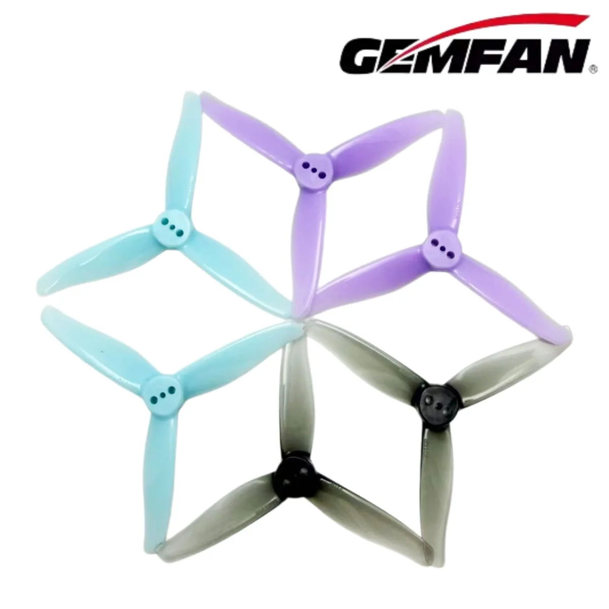 2Pairs Gemfan 3016 Props 3inch 3-blade Propeller 1.5mm Hole for RC Toothpick FPV Racing Drone 1303 5000KV Motor