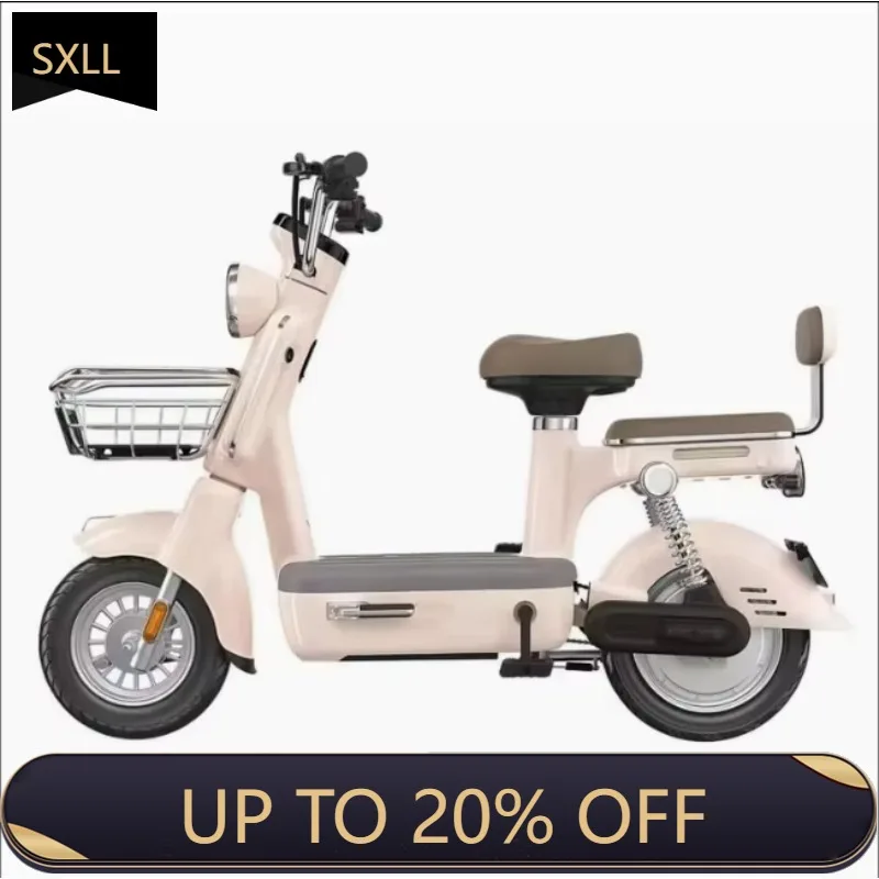 

SXLL Urban adult electric bicycle 14 250 inch 48v vacuum tire 45 km/h 350w sensor intelligent digital LCD rear wheel motor batte