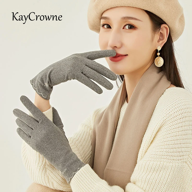 

New Fashion Grace Lady Glove Mittens Women Winter Fall Elegant Touch Screen Driving Windproof Keep Warm Gloves Full Fingers G193