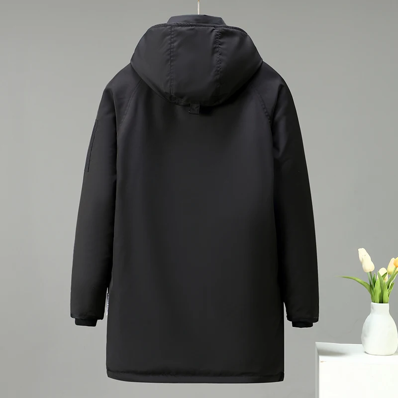2024 New Men\'s Parka Winter Fleece Inner Jacket Men Plus Size 7XL 9XL 8XL 10XL Fashion Thickened Jacket Coat Outerwear Male