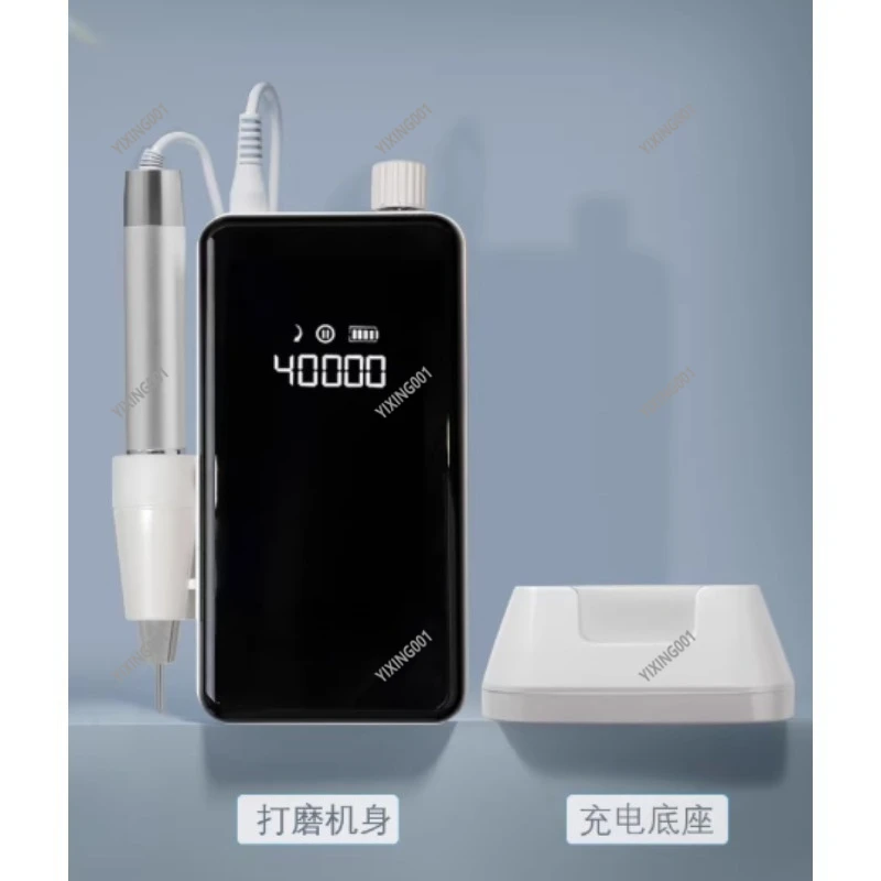 Professional Rechargeable Nail Drill - Brushless Pen Type Cuticle Remover Dead Skin Callus Removal for Salon Use