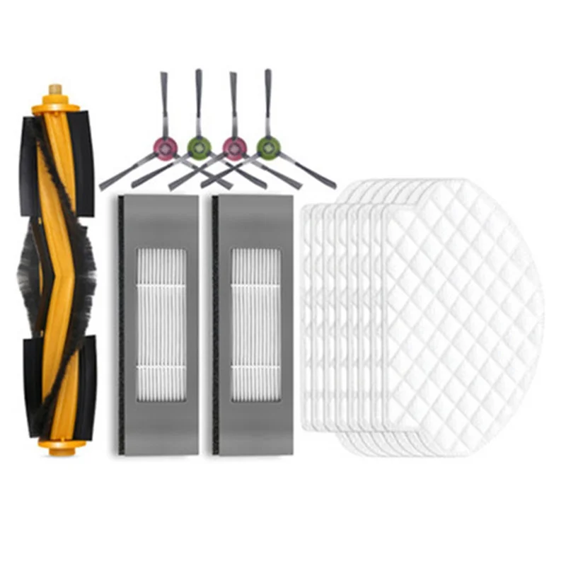 【Berserk】aplicable para Ecovacs T5/N5/N8/OZMO950 920 N7 accesorios de robot barredor filtro de cepillo de rodillo de Cepillo Lateral
