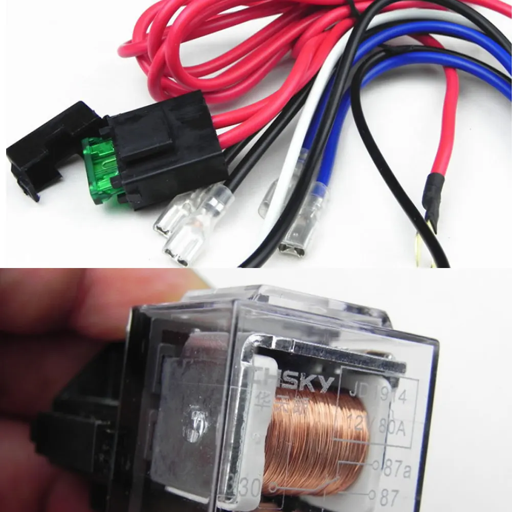 12V 30A Horn Wiring Harness Relay Kit For Car Modification  Blast Tone Horns Acesssories