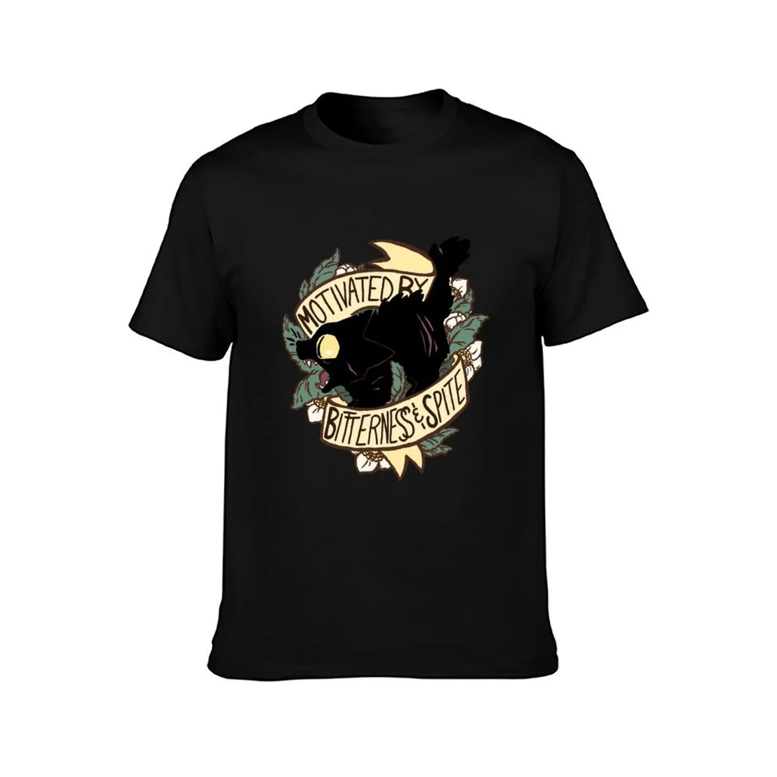 Motivated by Bitterness and Spite T-Shirt, Summer Casual Cotton Tee, Oversized Streetwear Tops, Vintage Graphic Print