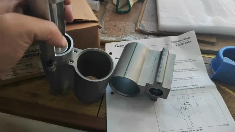 Conjunto de câmbio da bomba NORDSON 1024465   CONJUNTO DE CAMBOR, G1/8