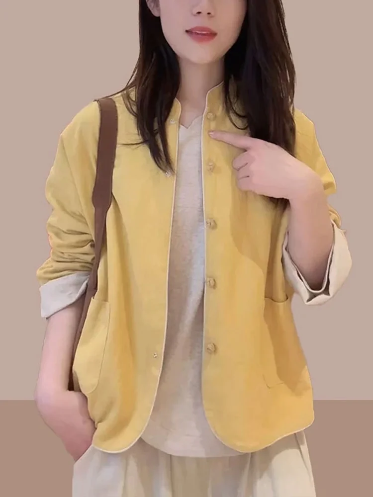 Fashionable Two-Sided Short Jacket Women's Casual Spring Autumn New Style Slimming Compact Size Jacket Top Trendy
