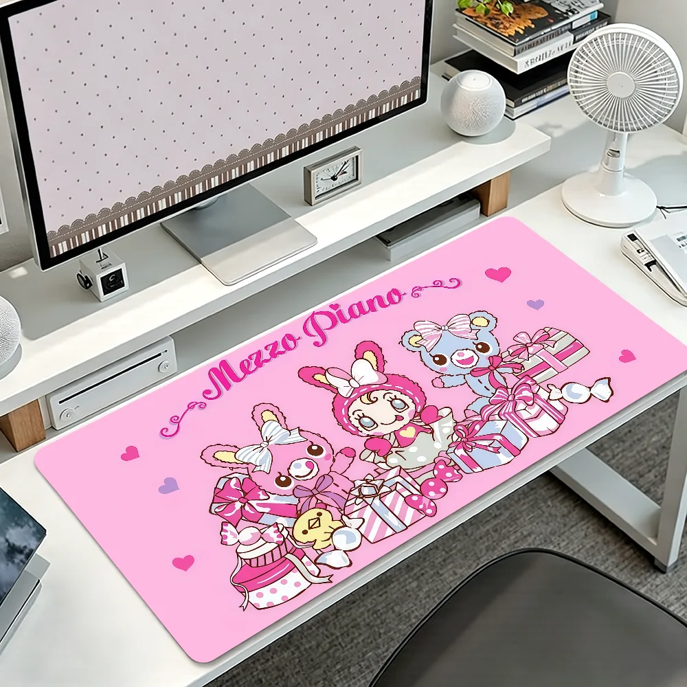 M-mezzoP-piano Pink Mouse Pad Non-slip Thickened MousePad Student Gaming Cushion Large Writing Lockedge Office