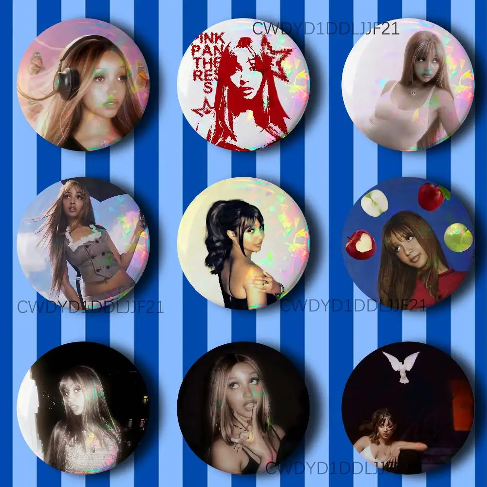 

P-Pinkpantheress Fancy Some More Badge Brooch Figure Lapel Pins Clothes Backpack Fashion Cute Collection Decoration Display