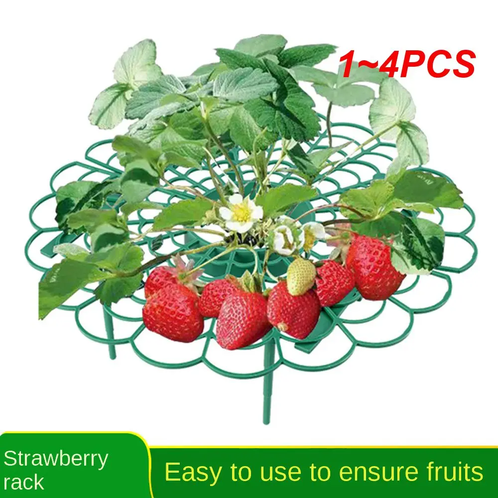 

1~4PCS Strawberry Stand Frame Holder Balcony Planting Rack Fruit Support Plant Flower Climbing Vine Pillar Gardening Stand