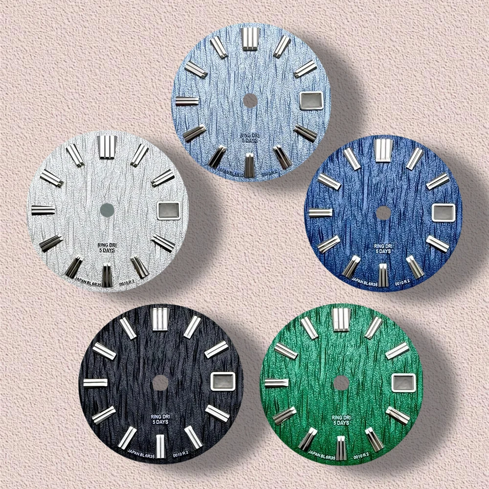 

28.5mm GS Logo With Grand S Dial Suitable Fit NH35/NH36/4R/7S Japan Movement Green Lumens Wave High Quality Watch Accessories ﻿