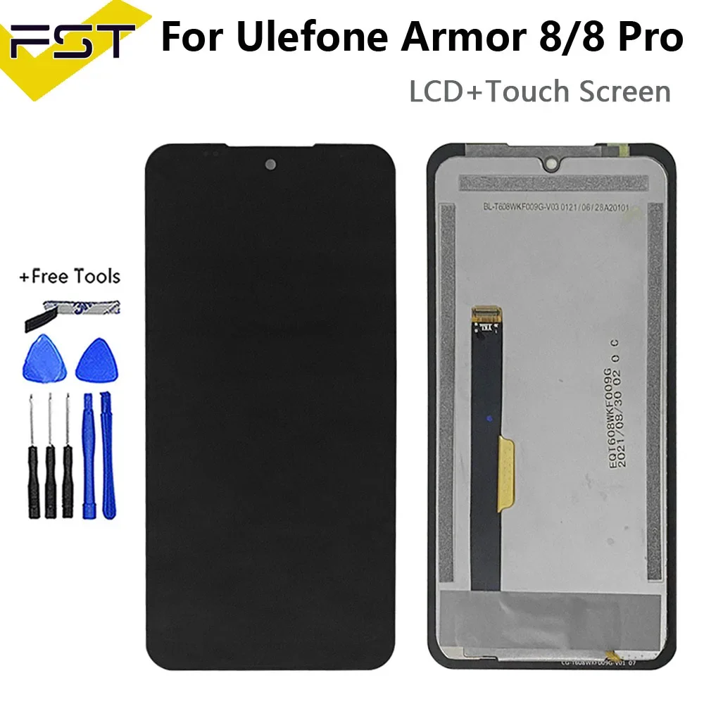 Dla Ulefone Armor 8 Pro Wyświetlacz LCD i ekran dotykowy Digitizer Zespół 6,10 cala Dla Ulefone Armor 8 Wyświetlacz LCD Czujnik ekranu