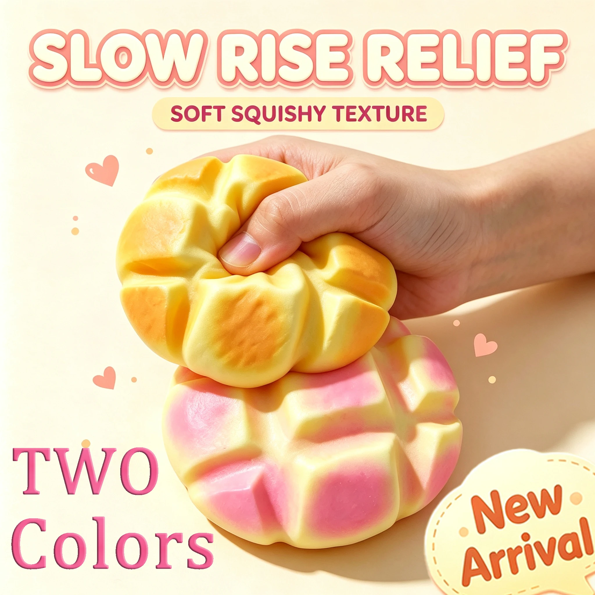 2 Colors High Quality Slow Rising Squishy Oversized Pineapple Bun Stress Relief Toy Cute Desktop Decor Soft Squeeze Toy Gift