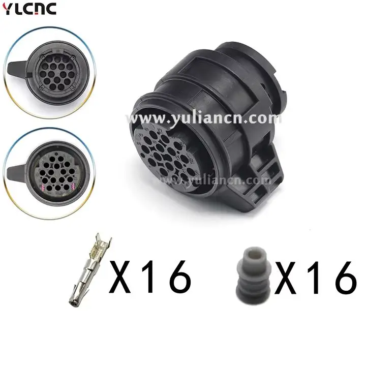 YLCNC 16-Pin Transmission Body Controller Plug Connector Set 3D0973993 3D0 973 993 for Vehicle Body Control System
