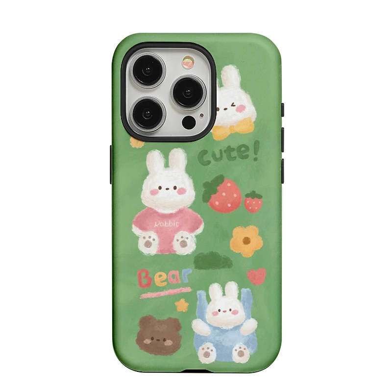 

Original cartoon suitable for iPhone 16 Pro max frosted phone case iPhone 15Promax personalized phone case 14Promax 2-in-1
