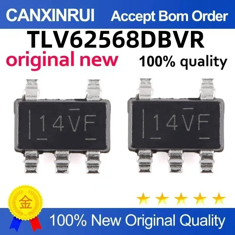 (5-100 pieces)Brand new original TLV62568DBVR silk screen 14VF switch regulator chip SMT SOT23-5
