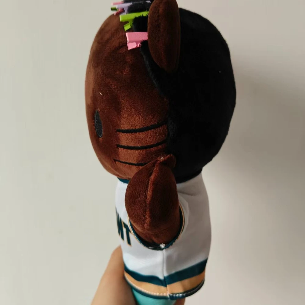 

Drake Hello Kitty Plush Doll Dark Skin with Sporty Outfit Hair Clips Perfect Birthday/Christmas Gift for Girls