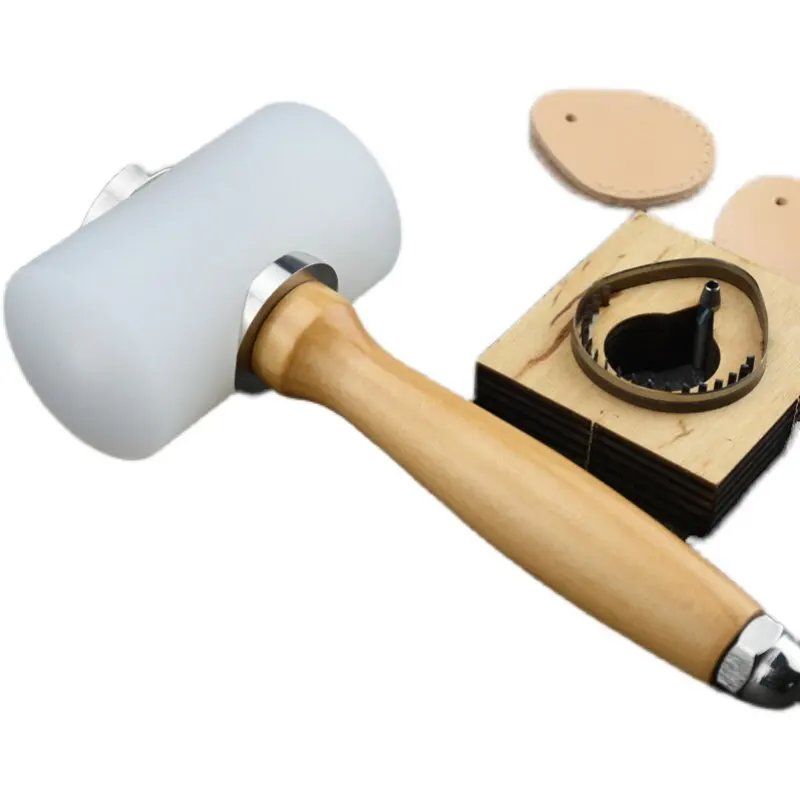 Hochwertiger Gravurhammer aus Edelstahl, Metallteile, Guter Glanz, Hardware-Schneidhammer mit Kunststoffkopf, DIY-Werkzeuge – Detail 3