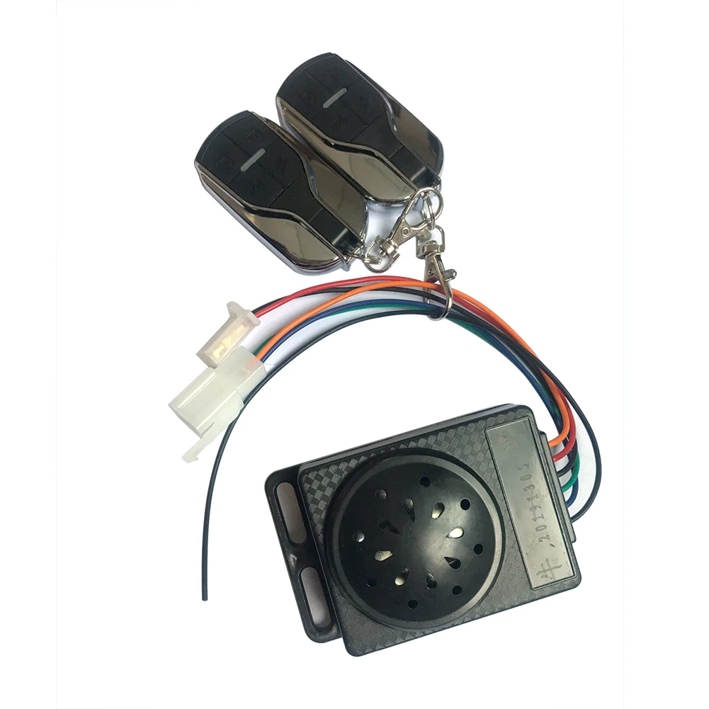 

36-72V RC Electric Scooter Alarm System Waterproof 110dB Moped Remote Control Anti-theft Alarm