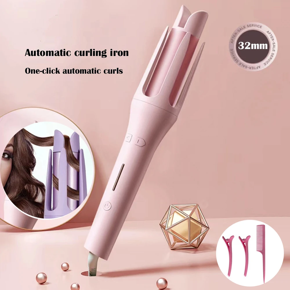 

32mmAuto Hair Curling Iron Ceramic Rotating Air Curler Air Spin Wand Styler Curl Machine Magic Hair Curler Automatic Hair Curler