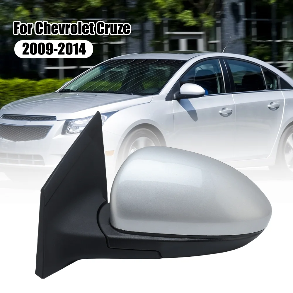

5 Wires Rearview Mirror Assembly For Chevrolet Cruze 2009-2014 Heated Manual Folding Silver Grey Side Mirror Car Accessories