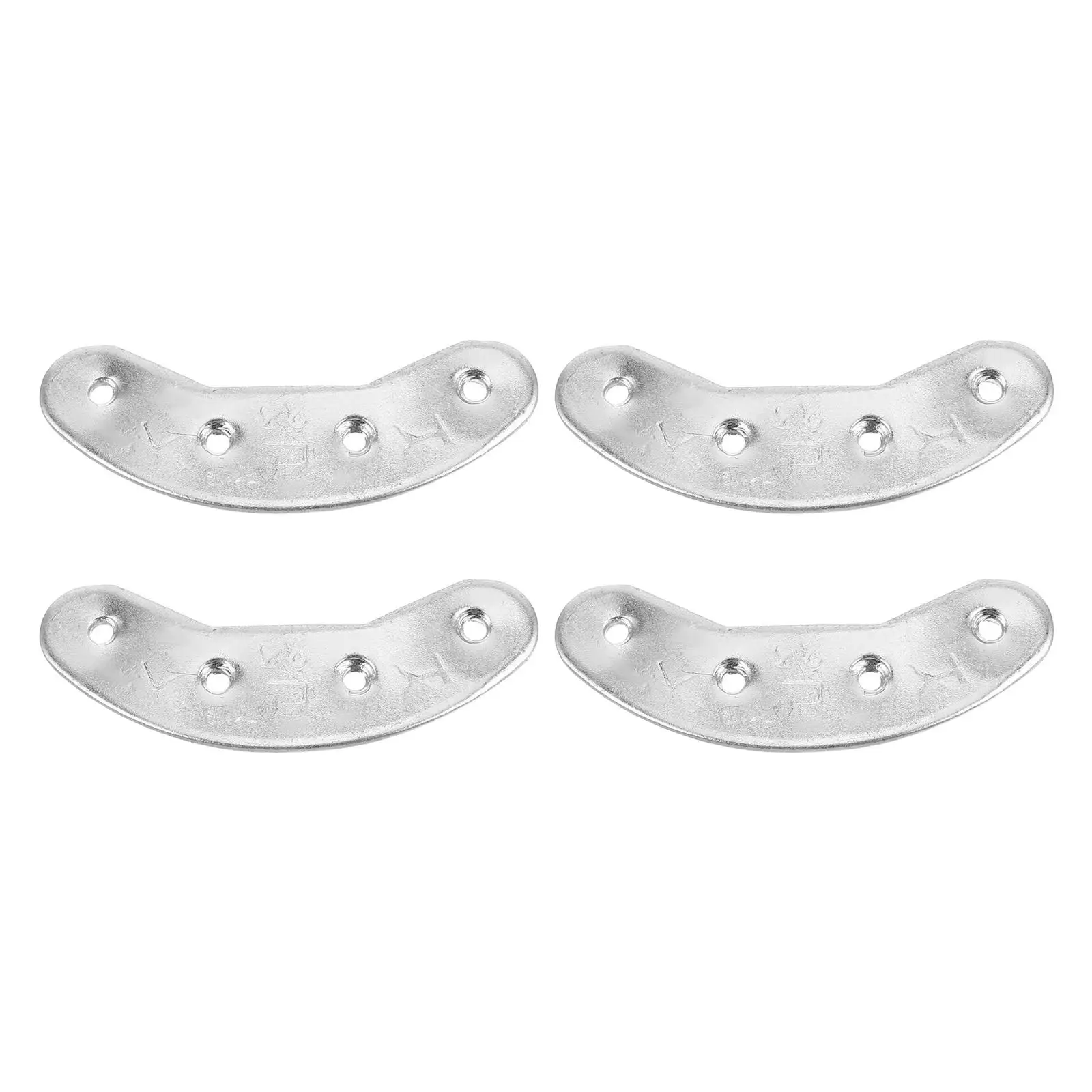 2 paia di cuscinetti antiusura con suola in metallo ad alta resistenza calzature da uomo protezioni per tallone argento durevoli piatti di riparazione per scarpe stabili cura del piede