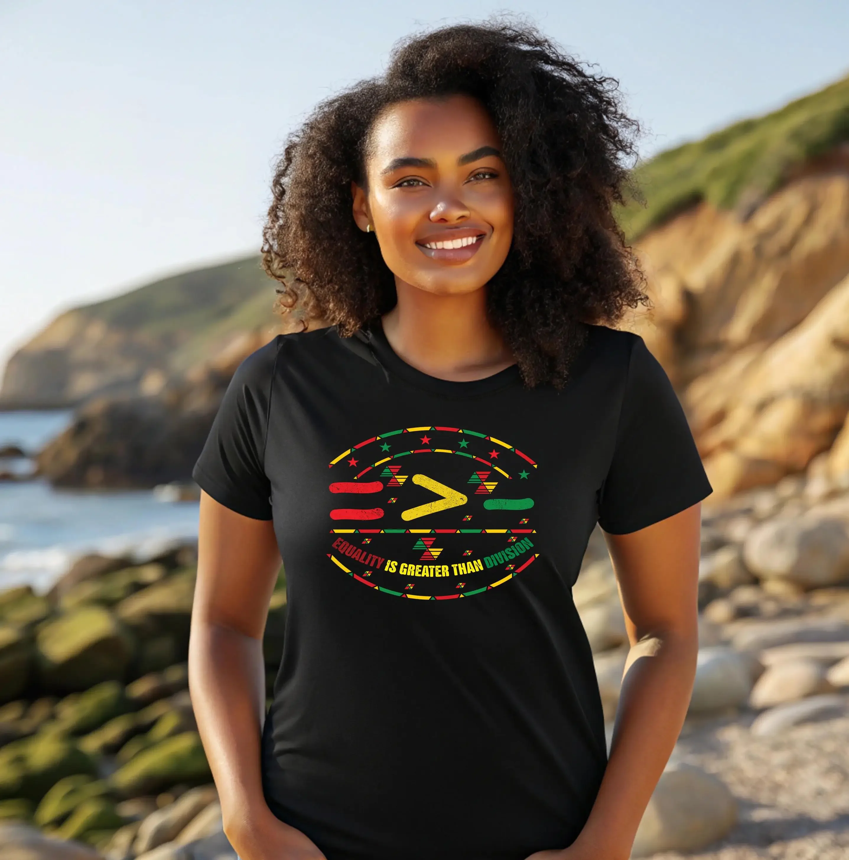 Equality Over Division T Shirt Black Teacher Human Rights History Month Social Justice Apparel Empowerment