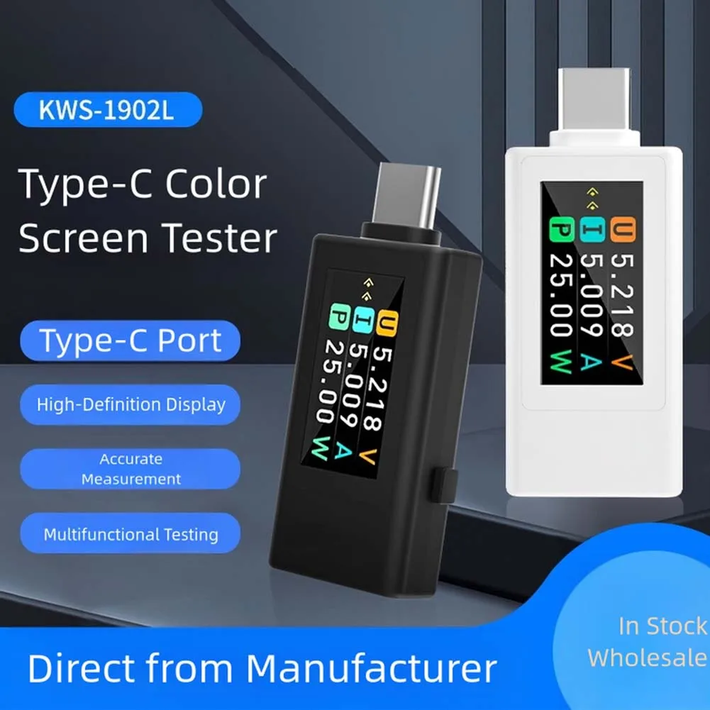 

Real-time Power Measurement USB-C Current Tester Appliance Charging Monitoring Current Capacity 12A Power Capacity 240W