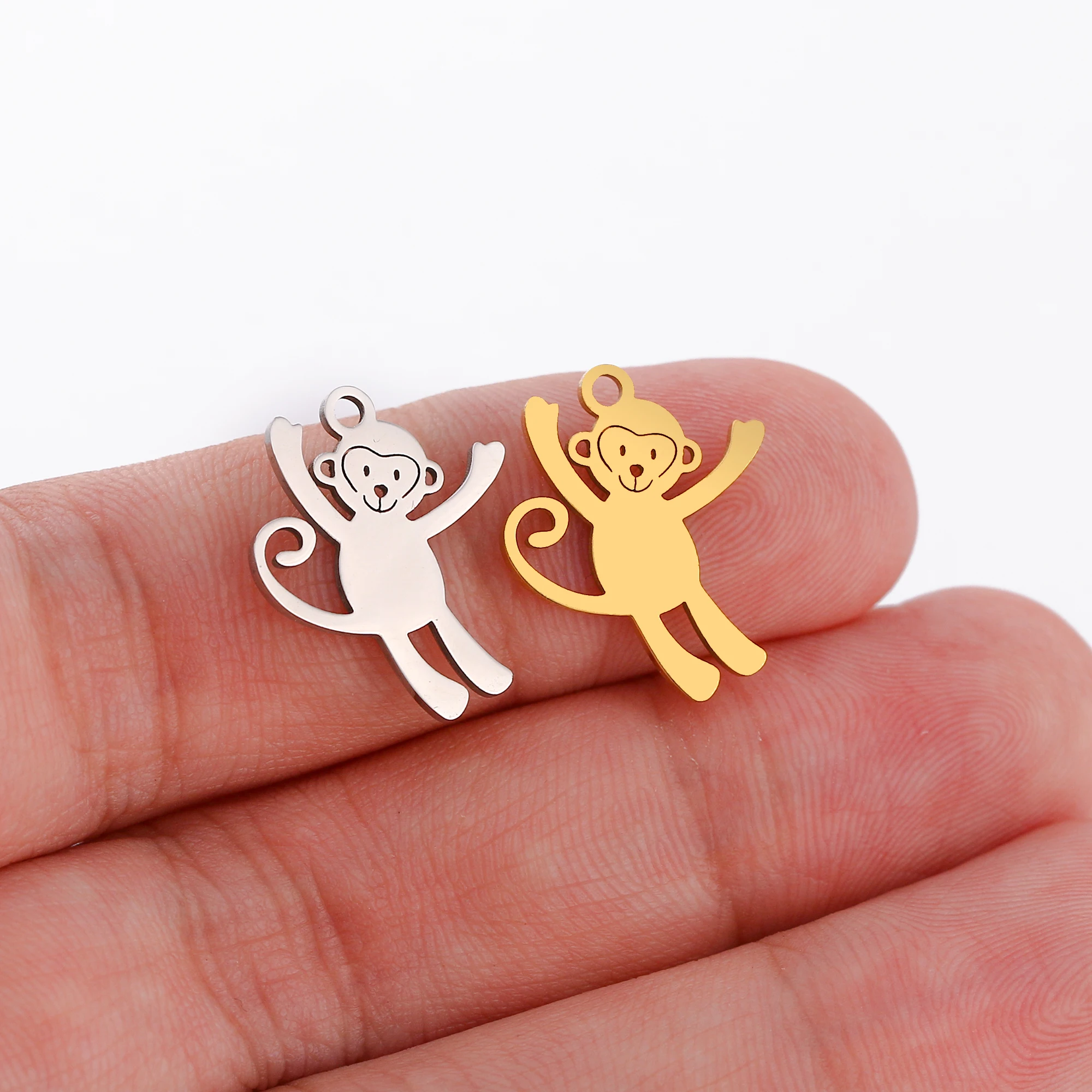 5 teil/los Nette Panda/Eichhörnchen/Fuchs/Affe/Giraffe/Eule Charms Tier Anhänger DIY Handgemachte Halskette Armband ohrringe Schmuck Machen – Detail 12