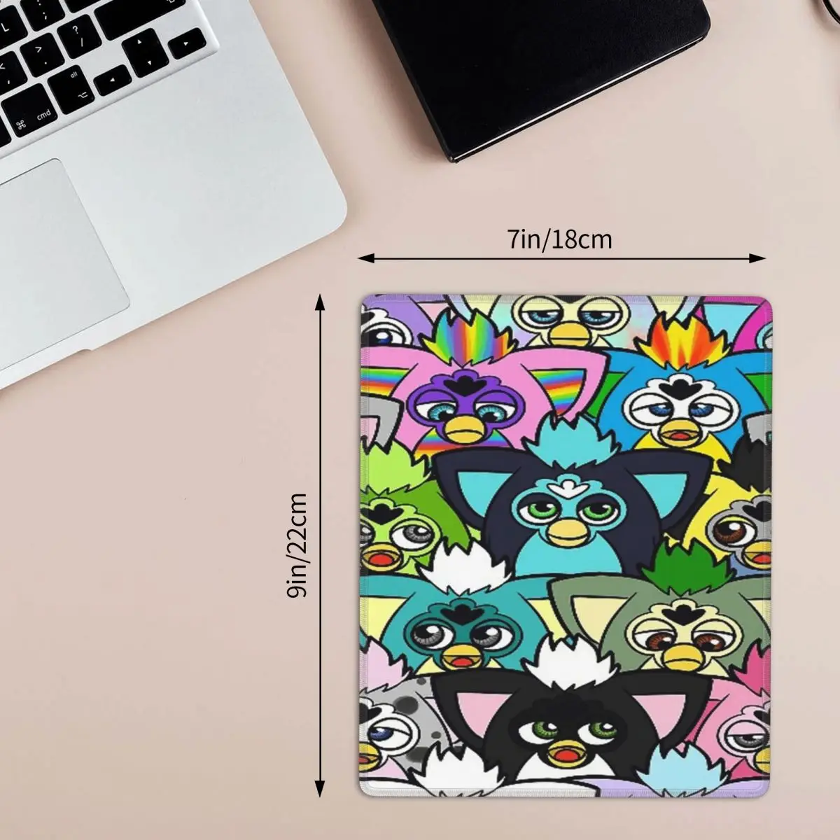Nightmare Furby Cartoon Robot Toys Mouse Pad Computer Keyboard Mouse Mat Gaming PC Laptop Desk Mat Office Accessories