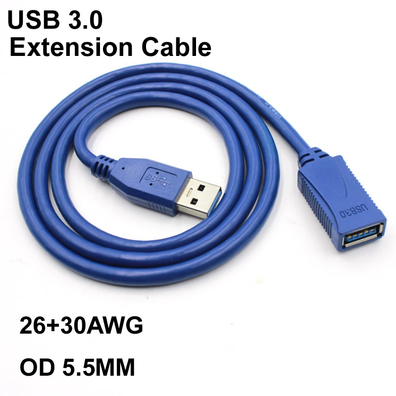 كابل تمديد USB من الذكور إلى الإناث ، كابل بيانات للكمبيوتر ، محرك أقراص فلاش ، محرك أقراص صلبة ، مليون متر ، 1 متر ، 2 متر ، 3 متر ، 5 متر