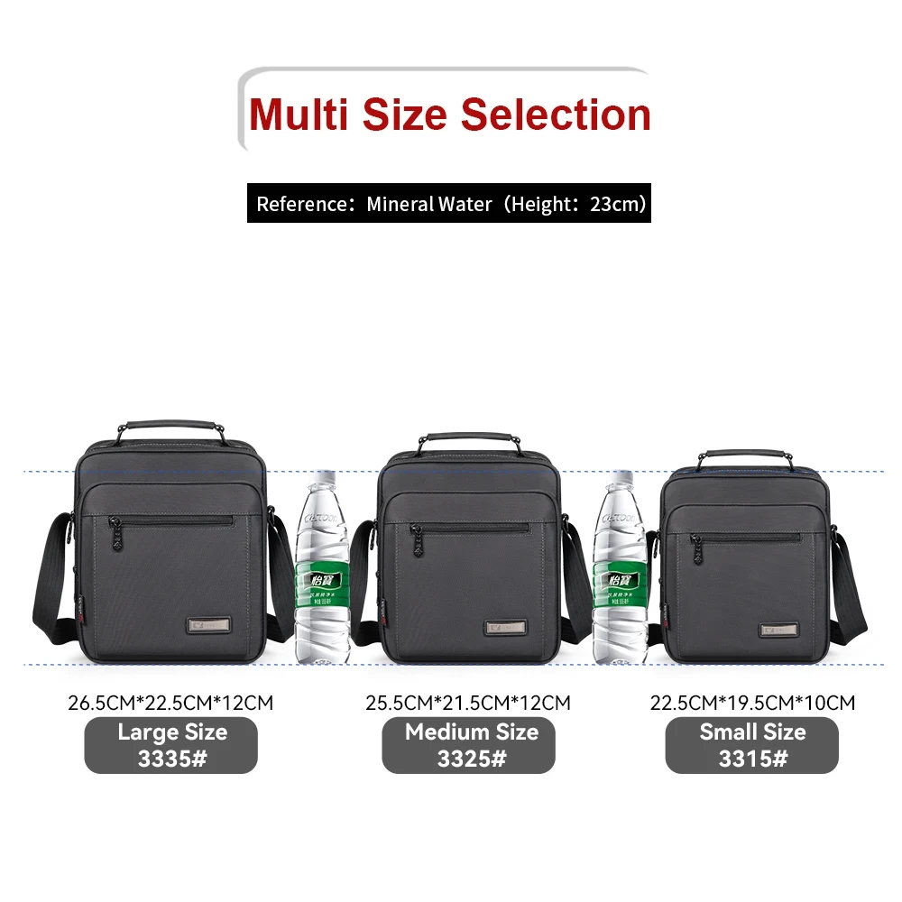 shoulder bag men Small bag Business Briefcase Large Capacity Multifunction fashion casual waterproof